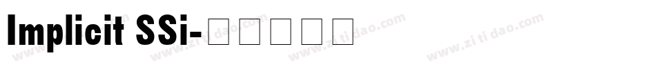Implicit SSi字体转换
